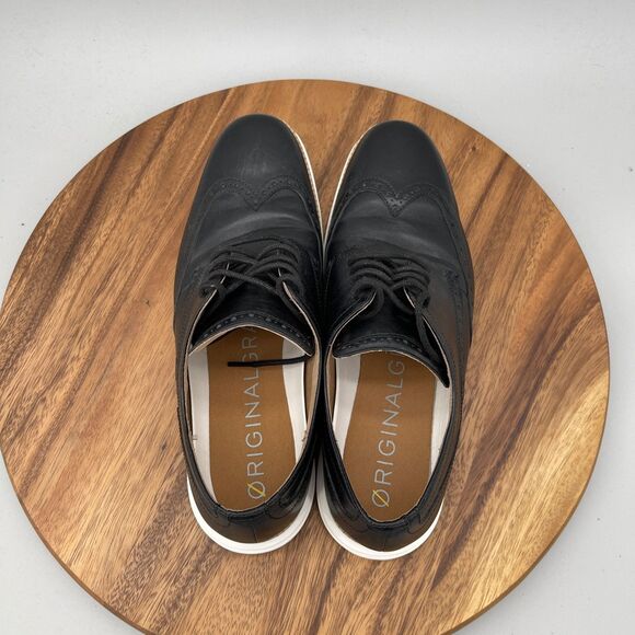 Cole Haan Original Grand Oxfords Mens 11 M Black Leather Shortwing Dress Shoes main image 5